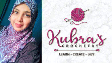 Nilofar Shaikh, KUBRA'S CROCHETRY, Crochet artist, crochet tutor